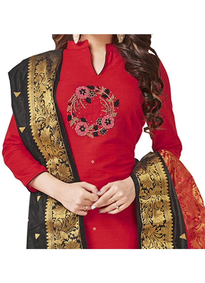 Generic Women's South Slub Cotton Salwar Material