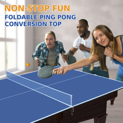 GameMaster™ – 7ft Foldable Ping Pong Tabletop Conversion Board (US