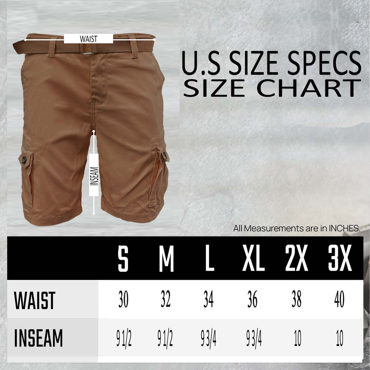 Belted Cargo Short CS002