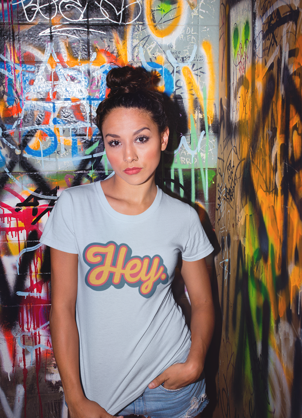 Hey Sky Blue Women T-shirt