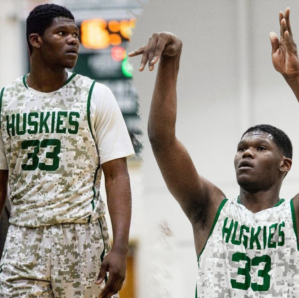 Malik Muhammad ELAC Huskies Camo Jersey