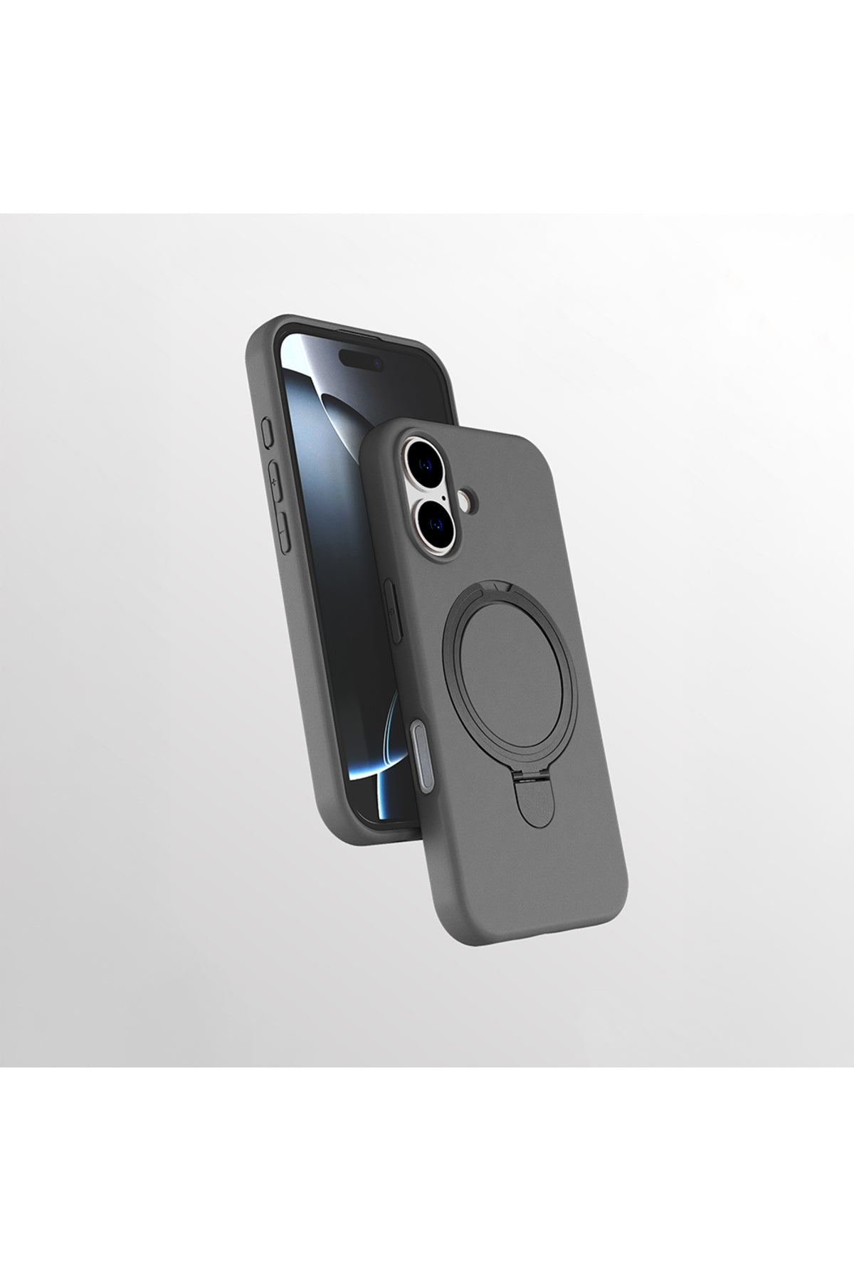 iPhone 16 Plus Case Magnetic Charging Ring Stand Samara Cover