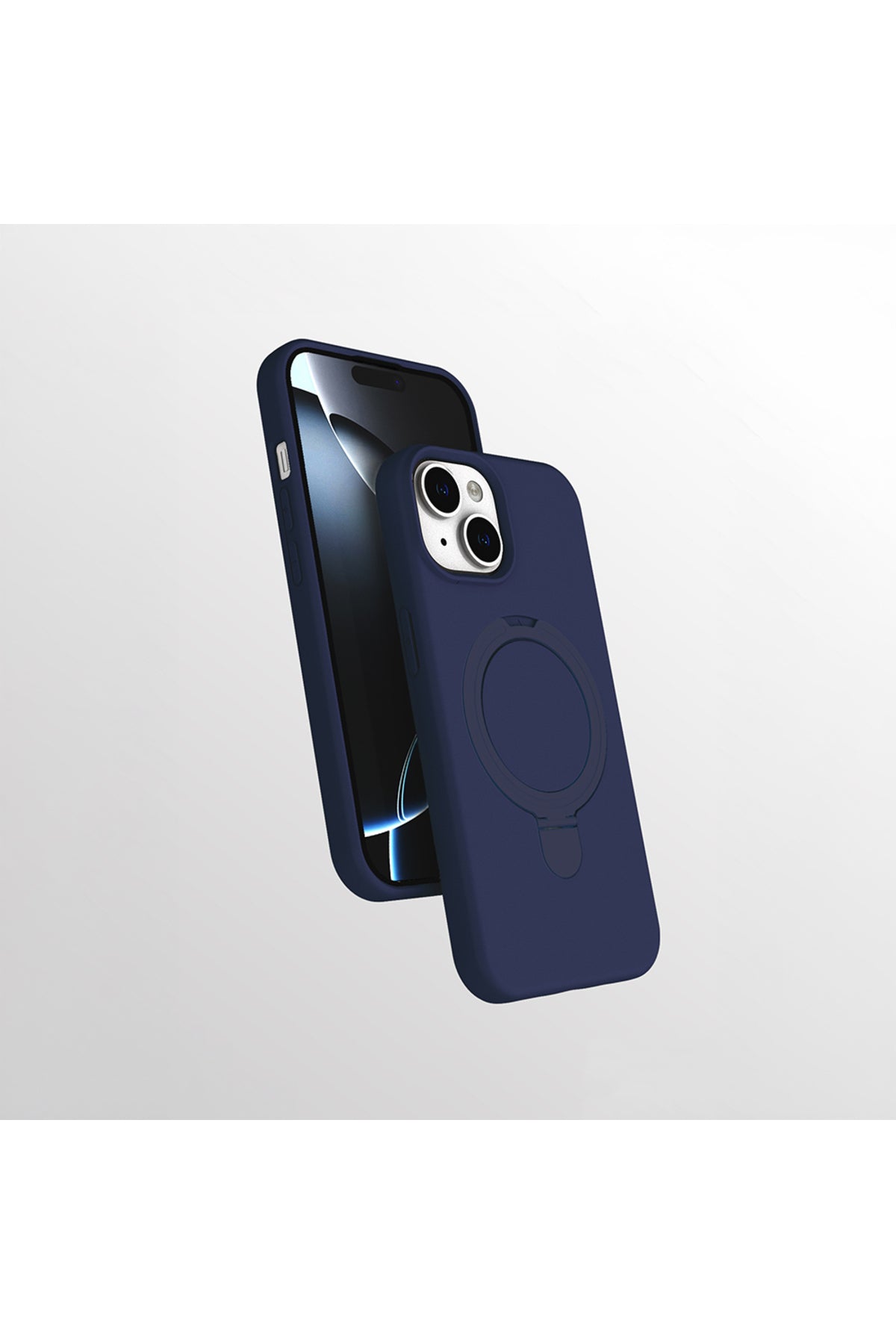 iPhone 15 Case with Magnetic Charging and Ring Stand - Samara Cover
