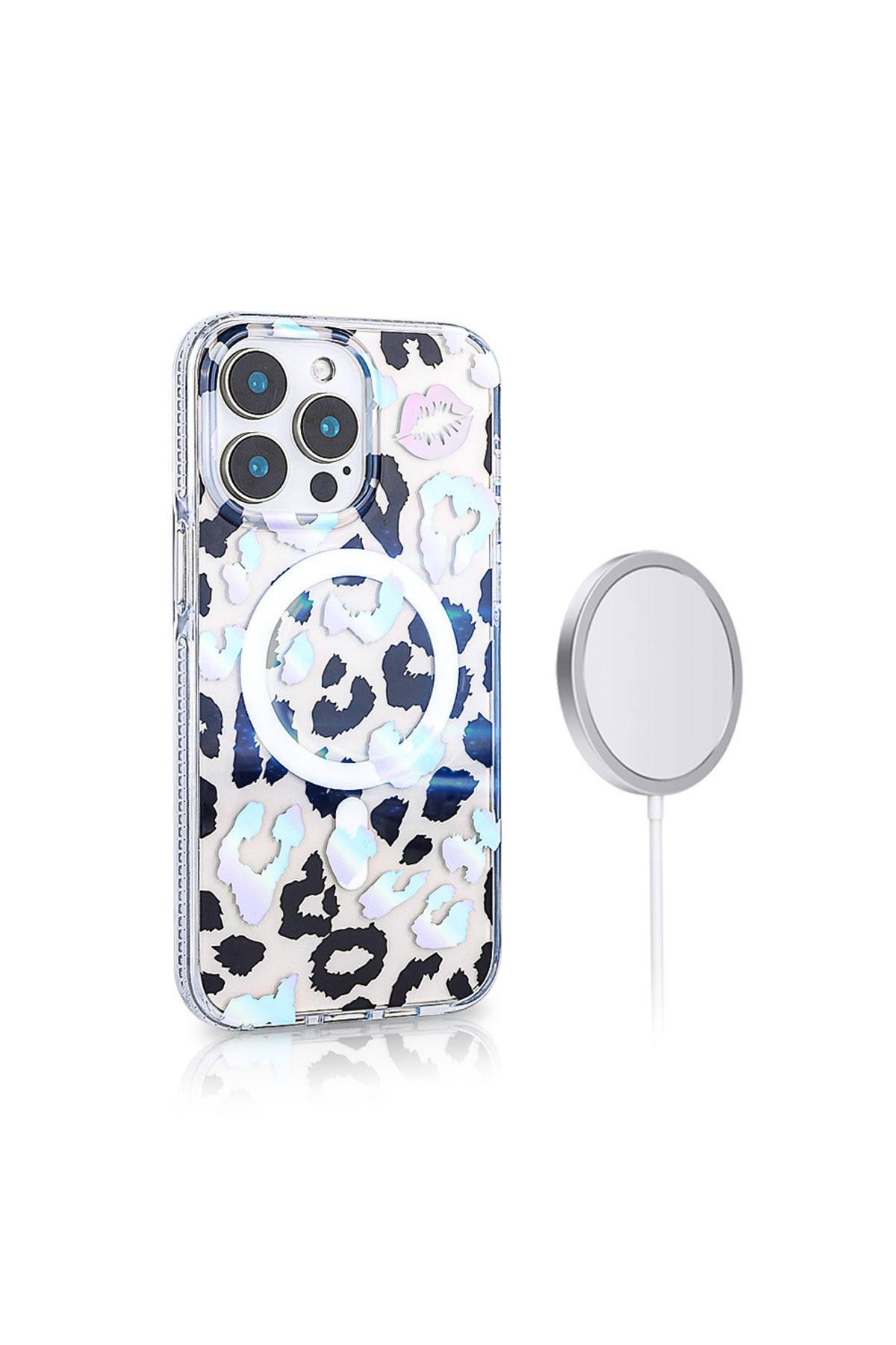 iPhone 16 Pro Case with MagSafe Feature, Jago Leopard Design Cover