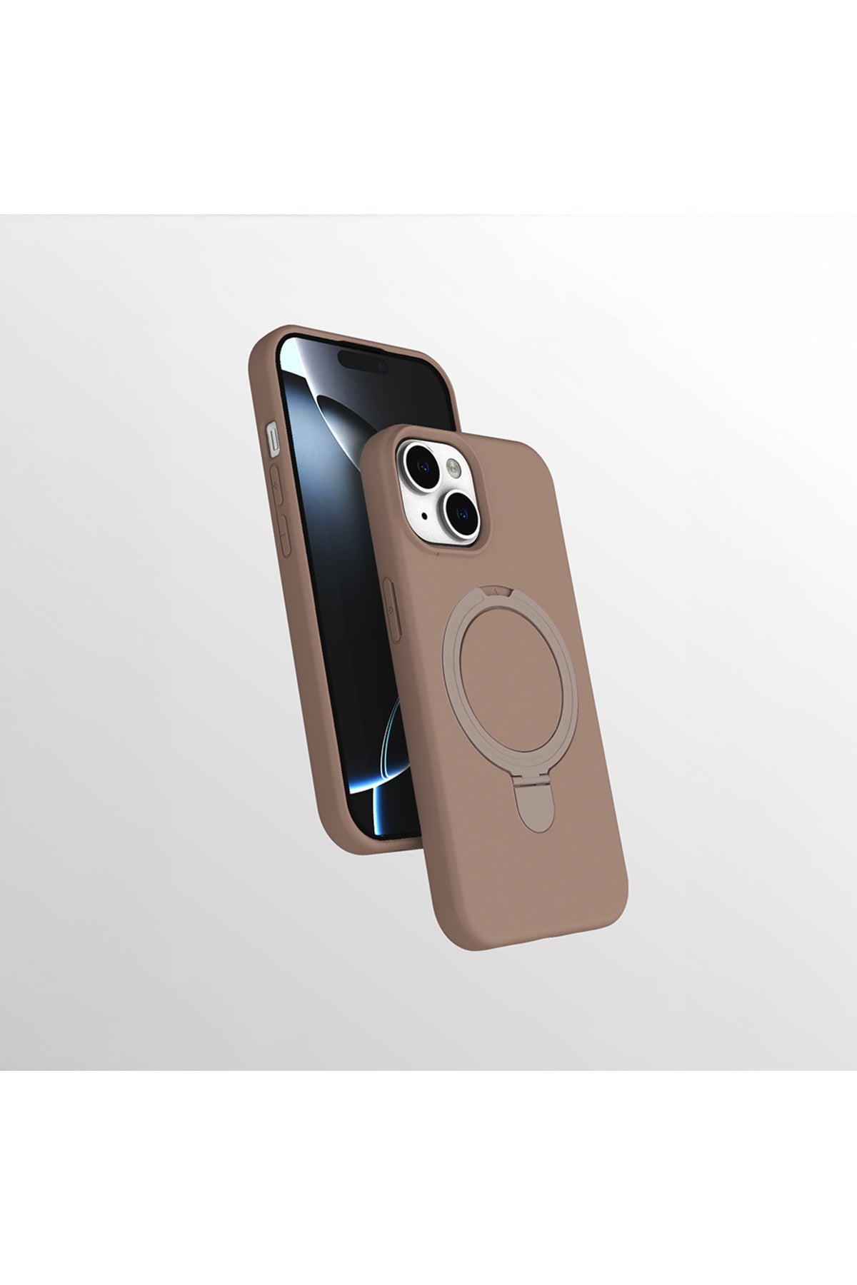 iPhone 15 Case with Magnetic Charging and Ring Stand - Samara Cover