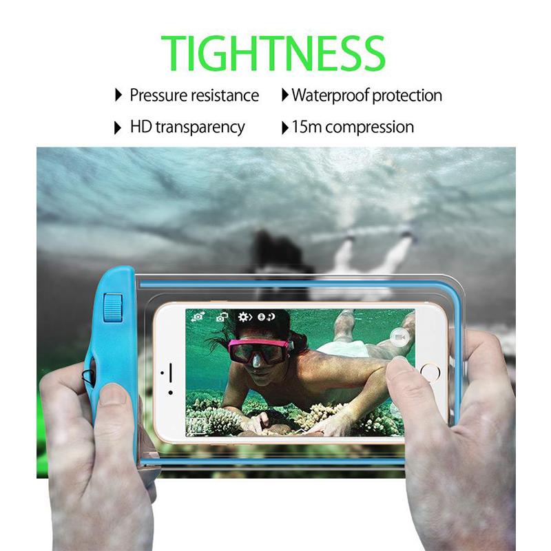 Universal Waterproof Beach Bag Case For iPhone 7 X XR case Luminous