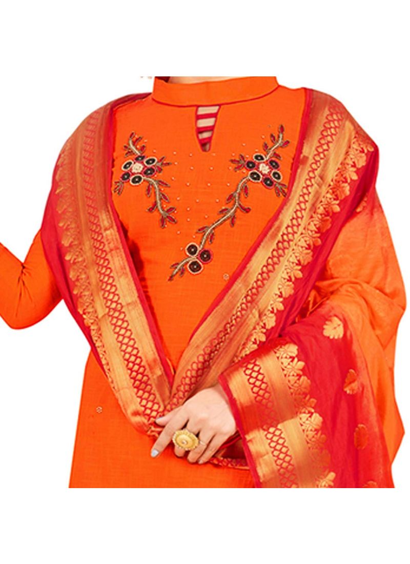 Generic Women's South Slub Cotton Salwar Material
