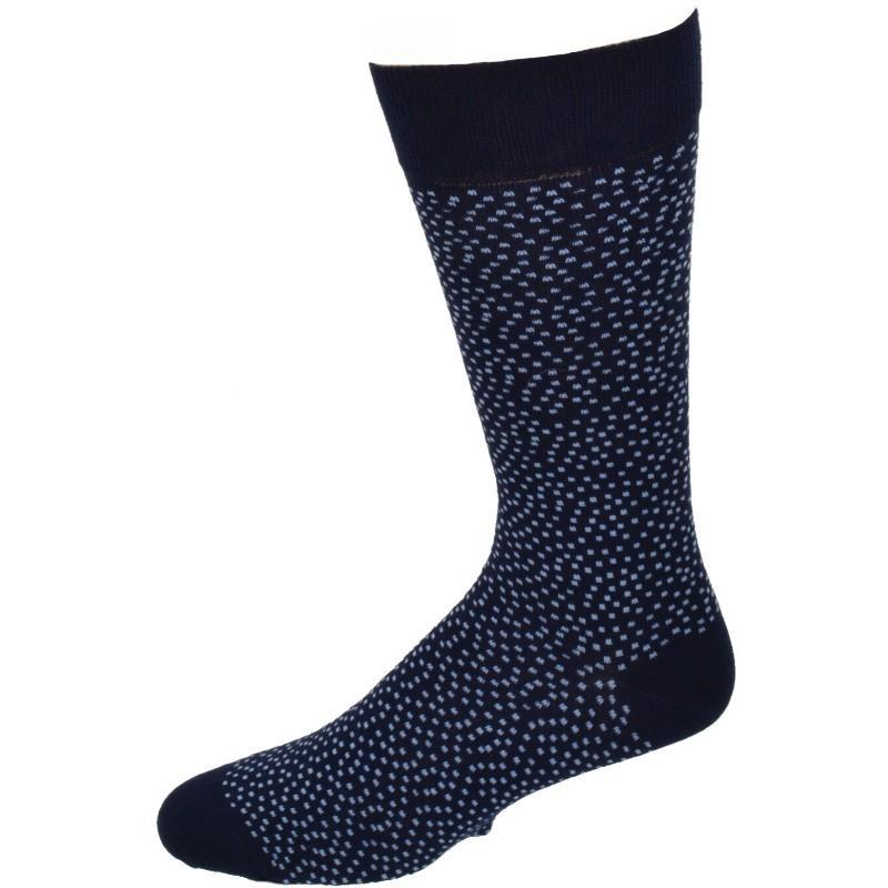 Men's Patterned Combed Cotton 2 Pair Pack Socks for Office, Business