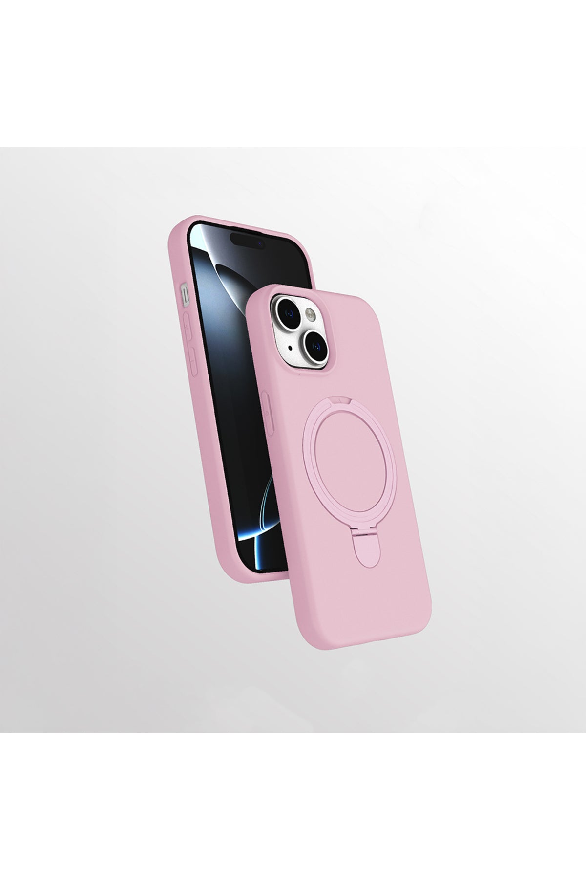iPhone 15 Case with Magnetic Charging and Ring Stand - Samara Cover