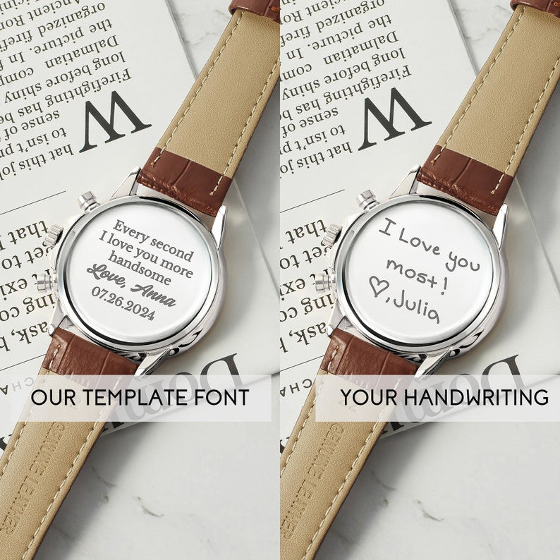 Handwriting Gifts for Groom, Groom Watch, Wedding Watch for Groom