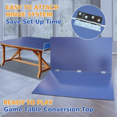 GameMaster™ – 7ft Foldable Ping Pong Tabletop Conversion Board (US