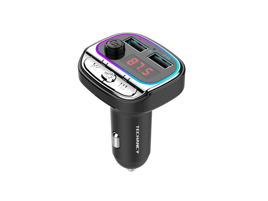Techancy Transmissor Fm Para Carro TE0867, Bluetooth, Mp3, 2usb 3.1a,