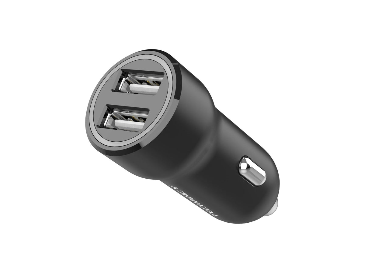 Techancy Carregador de Carro 2USB 2.4A TC6412 , Carregamento Rápido,